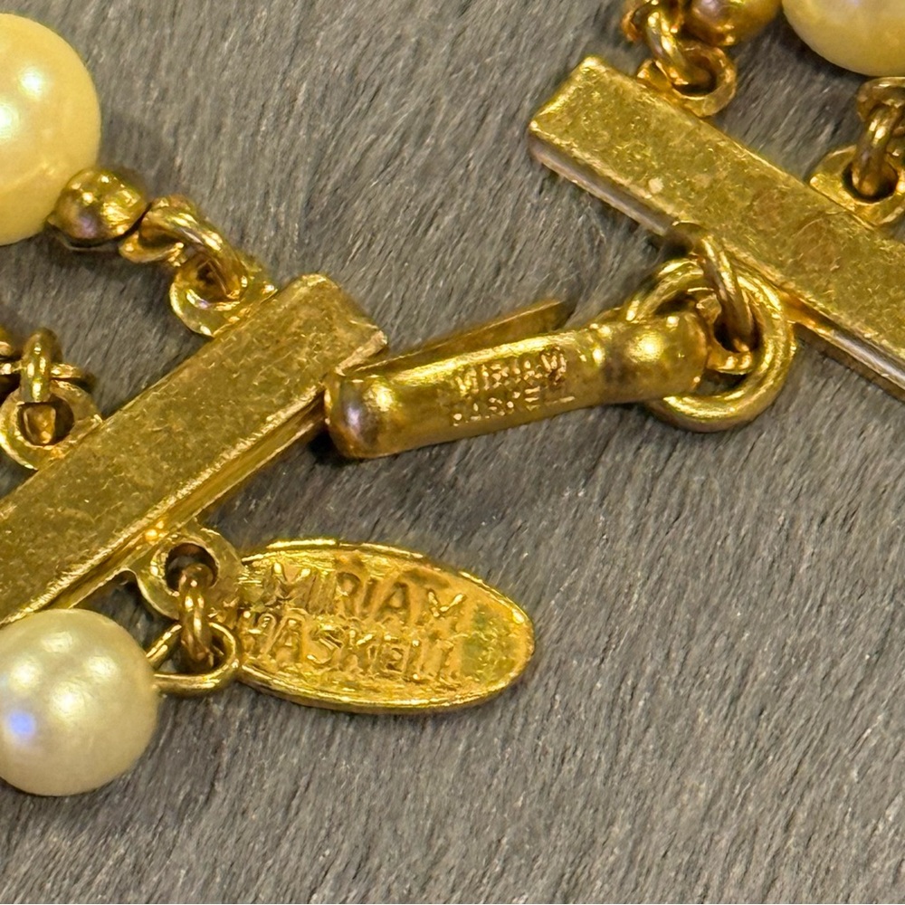 RARE Miriam Haskell Cameo Necklace - Picture 6 of 16